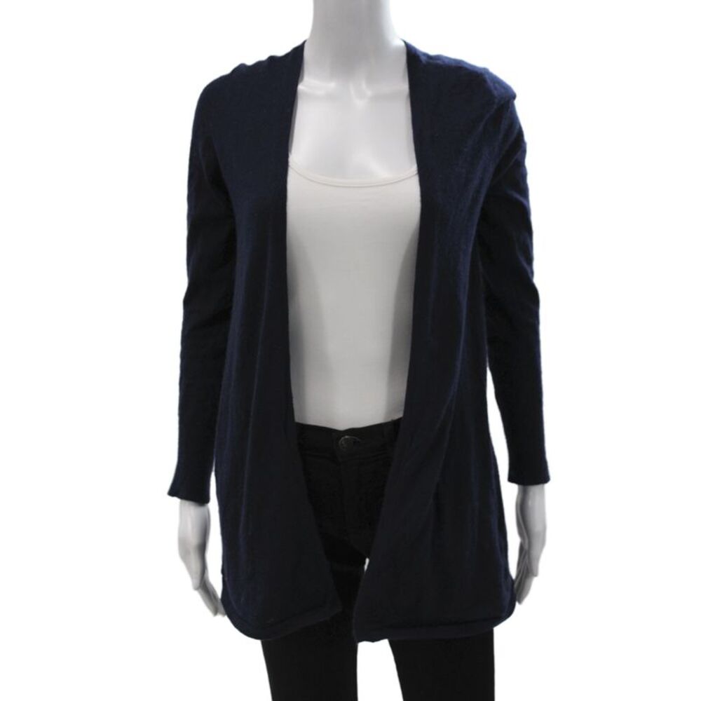 Christopher Fischer Women Blue 100% Cashmere V-Neck Cardigan Long Sleeve Size S
